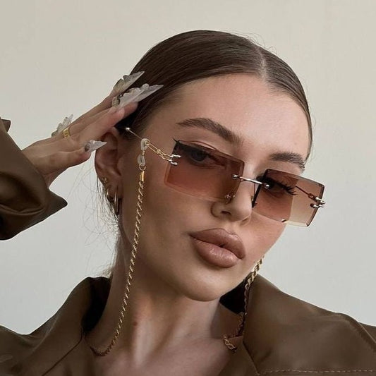 [ Athena ] Vintage Rimless Sunglasses - projectshades